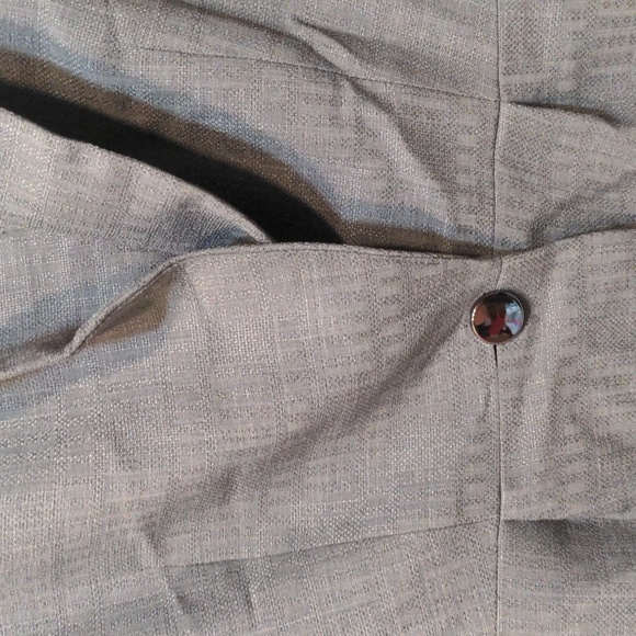 NWT Le Suit gray 2 piece career wear suit coat and skirt size 4 - Picture 4 of 13